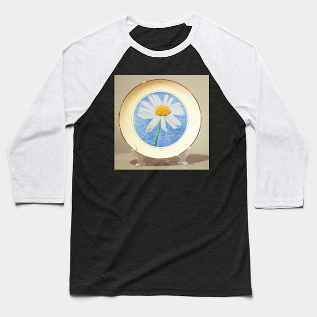 Daisy Baseball T-Shirt by teenamarie23art